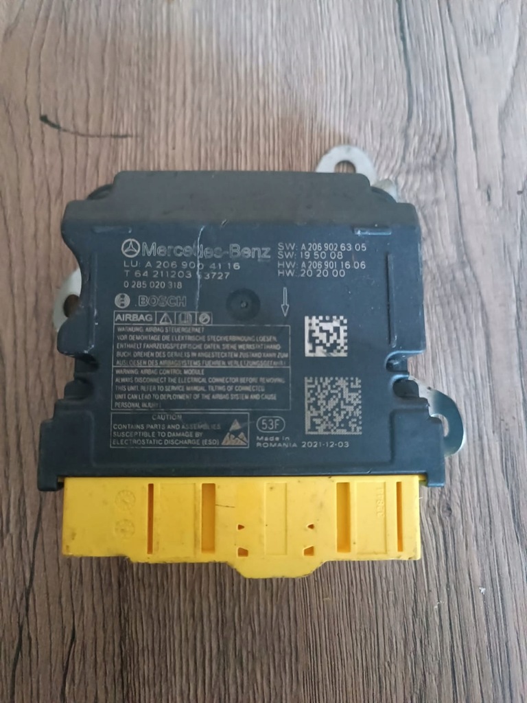 фото №1, Модуль блок управления подушка безопасности mercedes a2069004116