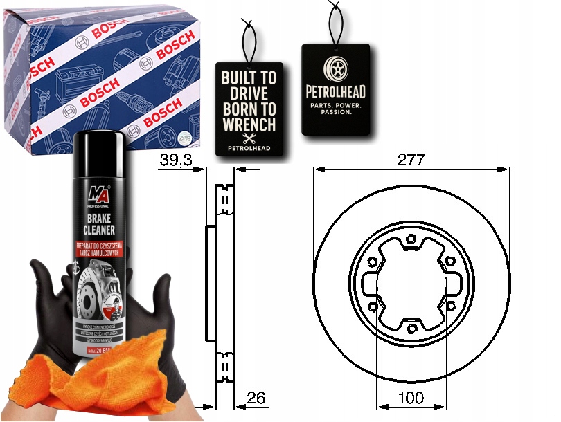 фото №1, Тормозные диски тормозные 2szt. перед ford maverick nissan 200 #petrolhead pro+ kit2