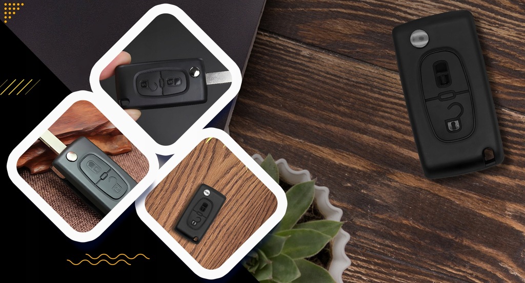 фото №16, Ключ корпус автомобільна чохол na pilot ключ do citroen c2 c3 peugeot