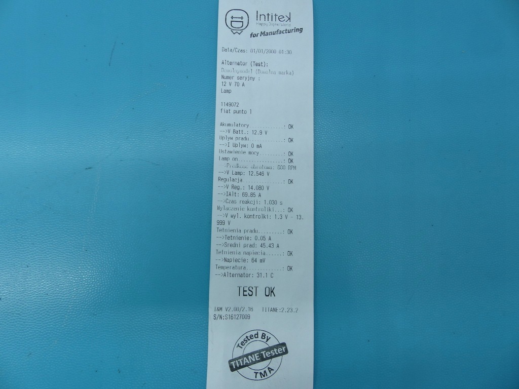 фото №6, Test генератор fiat punto i 93-99 1.2