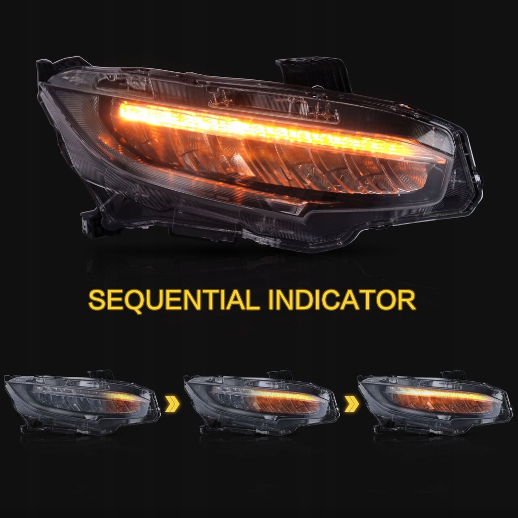 Фары фонари перед led honda civic 16-21 в Украине
