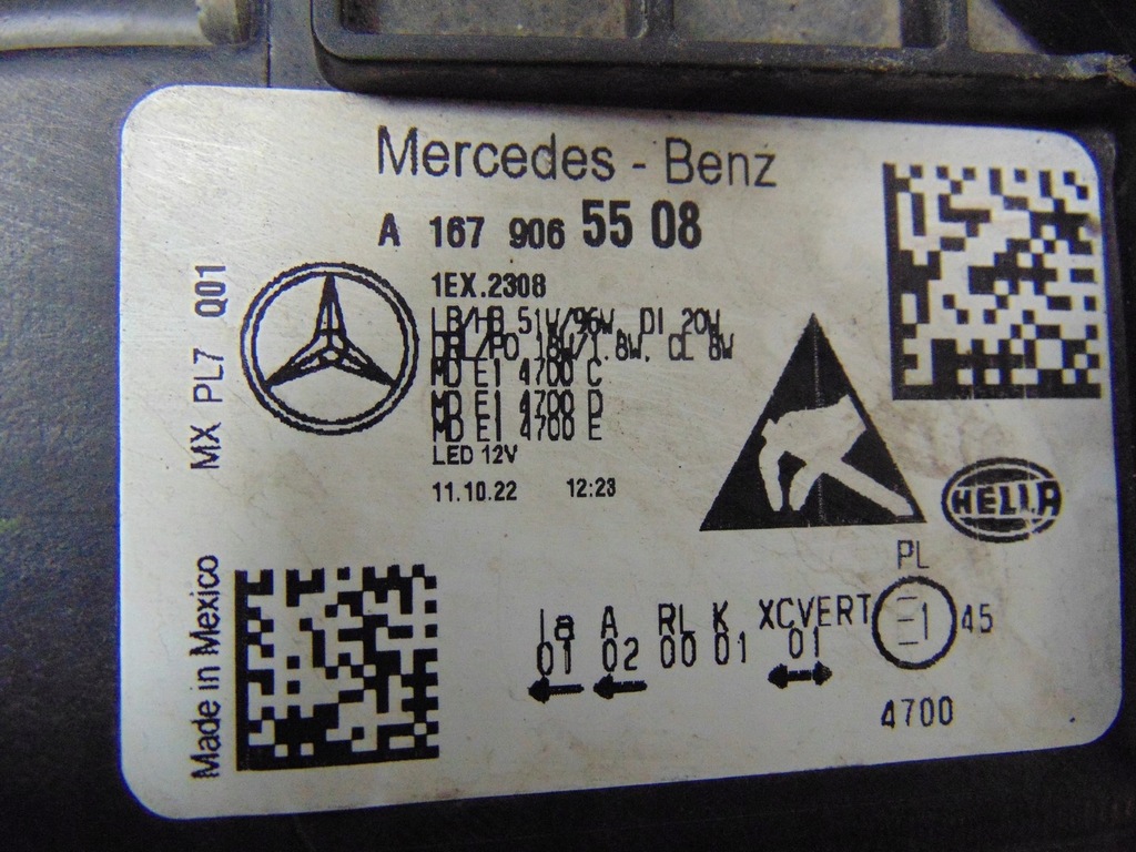 фото №15, Лампа левая перед mercedes gle w167 2019- europa a1679065508