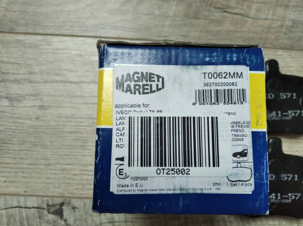 Magneti marelli тормозные колодки тормозные discovery 1 daily Доставка