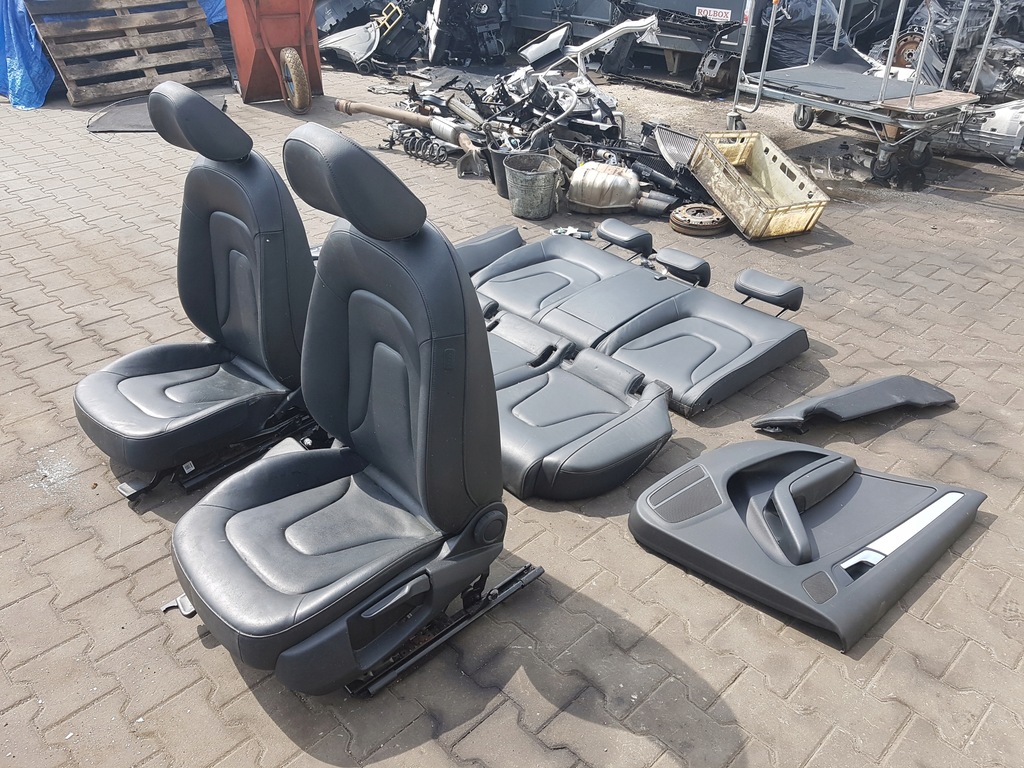фото №4, Audi a4 b8 lift 11-15r kombi сиденья кожаный заднее сиденье