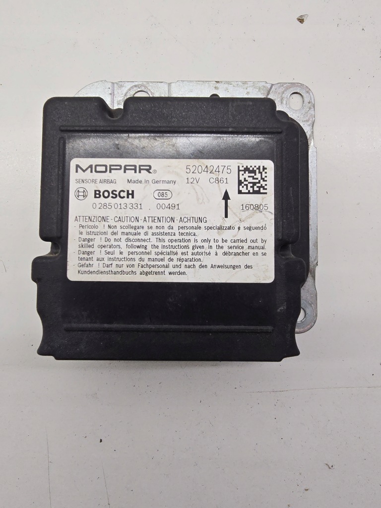 фото №1, Модуль датчик подушек подушка безопасности jeep renegade 52042475