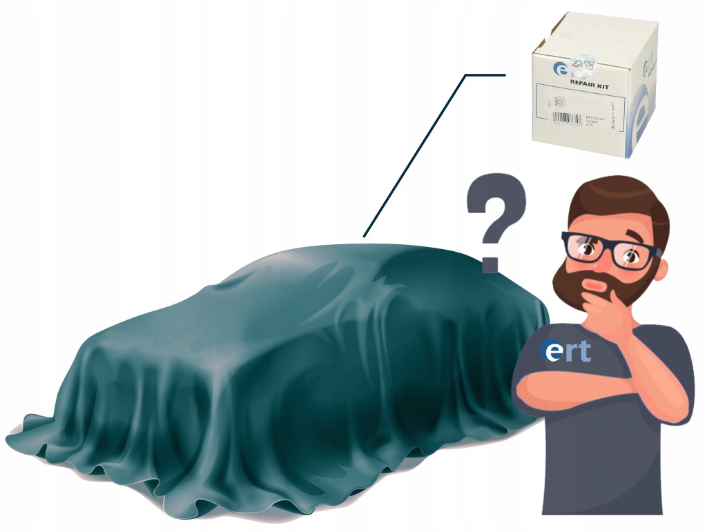 Набір ремонтний, супорт гальма ert 401405 Оригінал