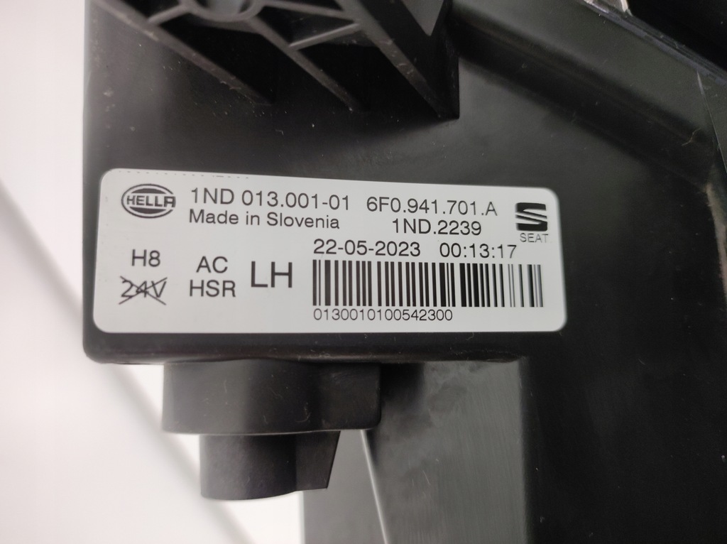 фото №11, Протитуманна фара лівий + решітка seat ibiza v 6f 6f0941701a 6f0853665a