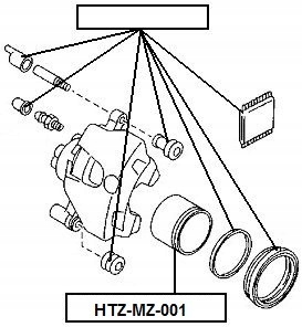 фото №2, Поршень суппорт передний mazda 6 2002-2007