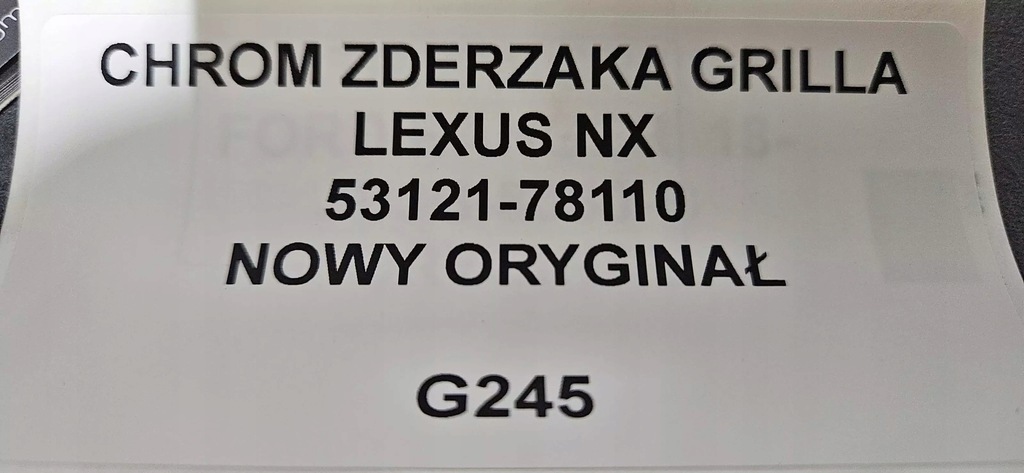фото №10, Хром бампера решітка lexus nx 53121-78110 новий