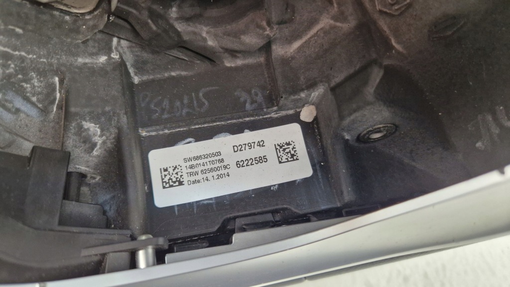 фото №13, Bmw 3 gt f34 14-17 воздуховод кожаный sport line czerwona nić 62580150d