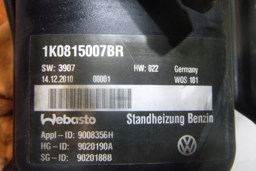 Webasto v vw touran caddy 1k0815007br Доставка