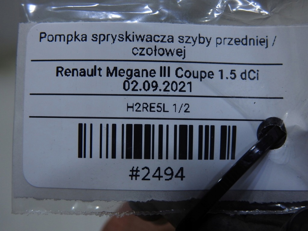 фото №9, Помпа розпилювача скло лобове megane iii