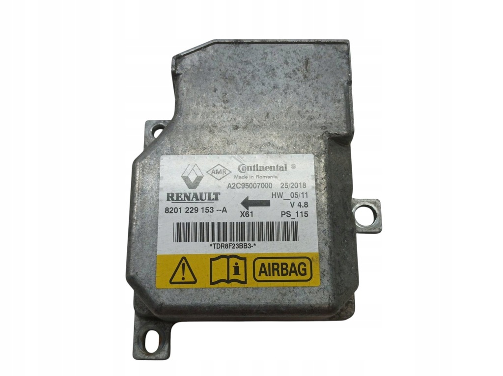 фото №1, Датчик подушка безопасности 8201229153a renault kangoo ii 2008-