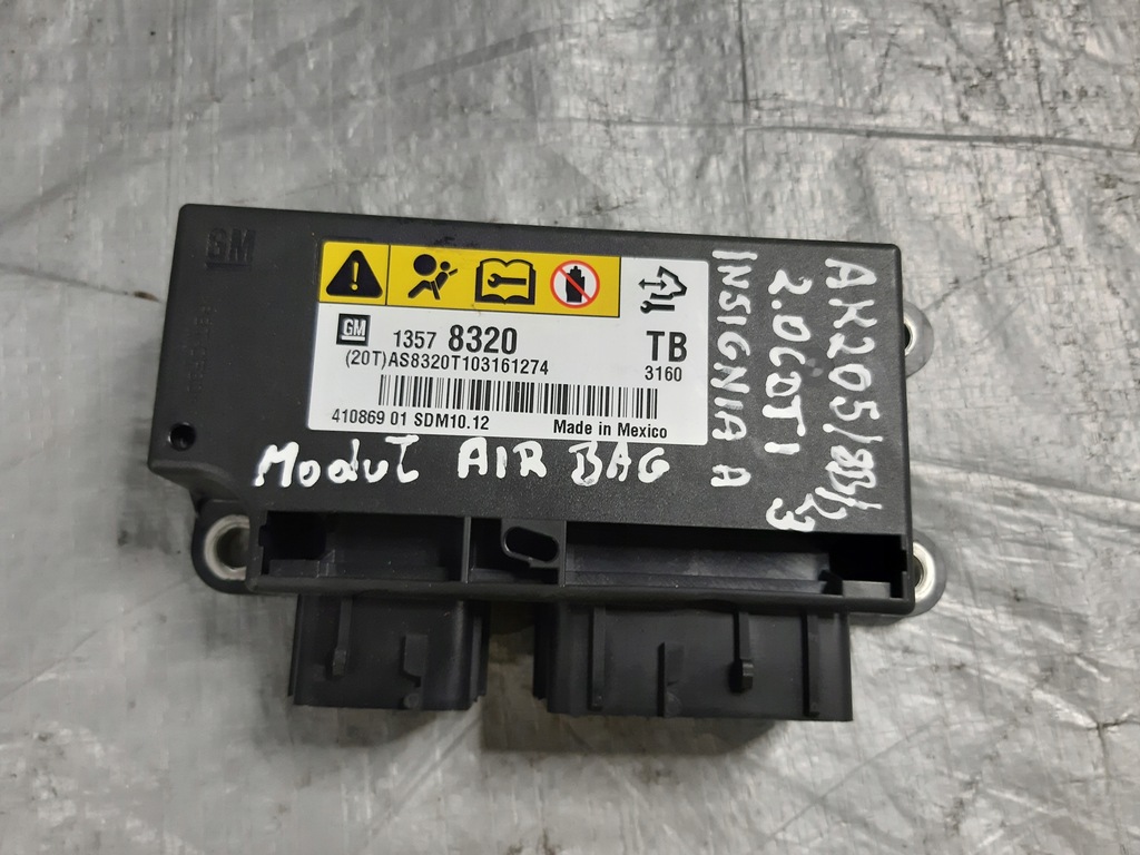 фото №1, Opel insignia a модуль блок управления подушек подушка безопасности