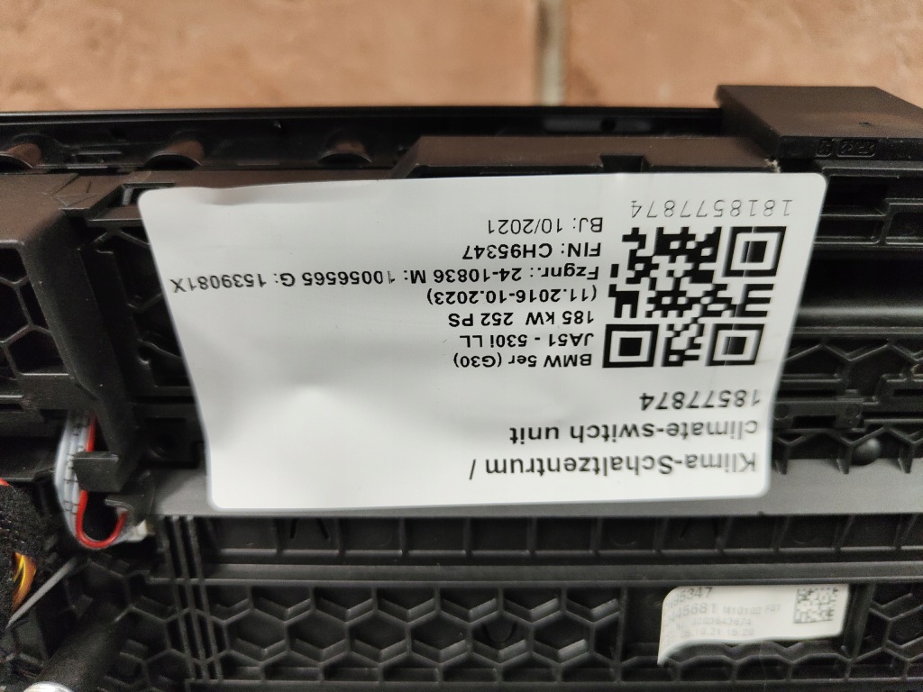 фото №8, Bmw g30 g31 панель управление кондиционера радио 5a48085