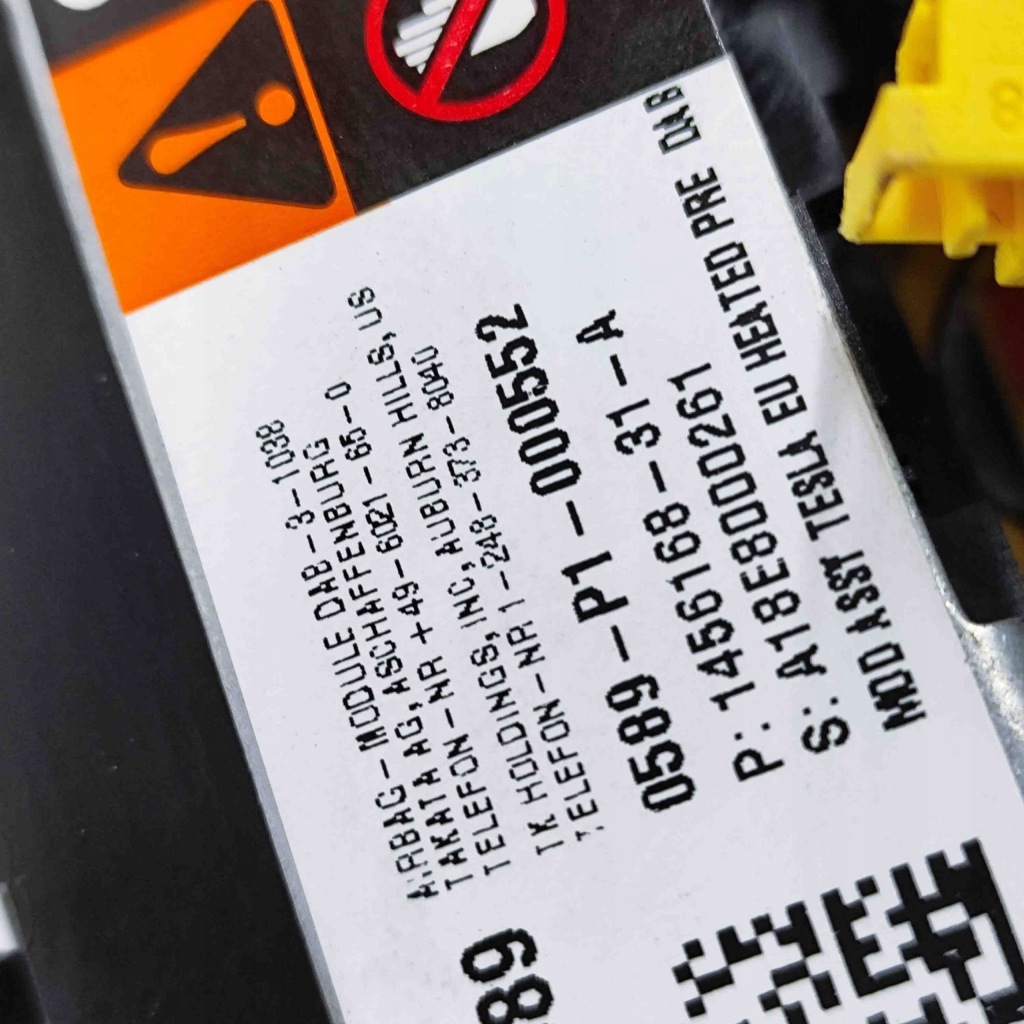 фото №7, Подушка безпеки водія tesla model x 145616831a 30386581 568kw 2018