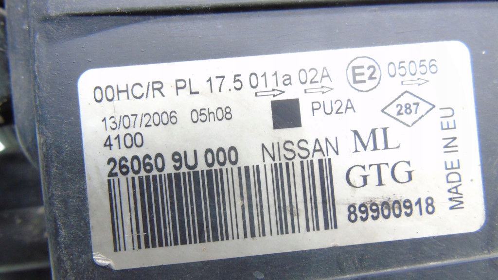 фото №8, Лампа левый перед левая nissan note e11 260609u000