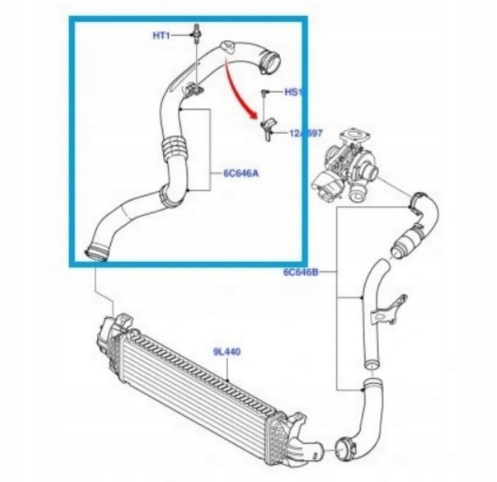 фото №2, Ford mondeo mk4 1.8 tdci 125 km труба інтеркулер