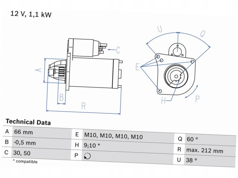 Стартер renault rapid 1.4 trafic 1 1.7 clio 1 1.2-1.8 2 1.4 1.6 Ціна
