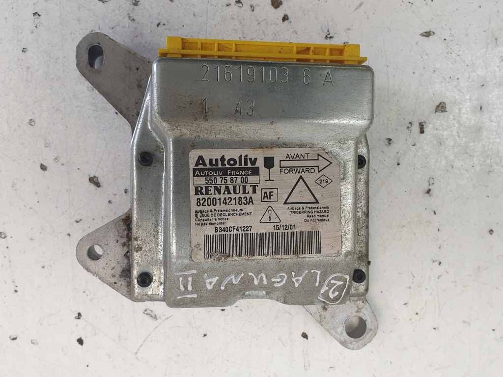 фото №1, Renault laguna ii модуль датчик подушка безопасности подушек