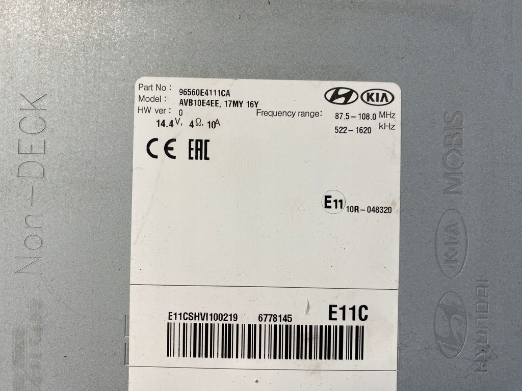 фото №5, Kia soul ii радио навигация 96560e4111