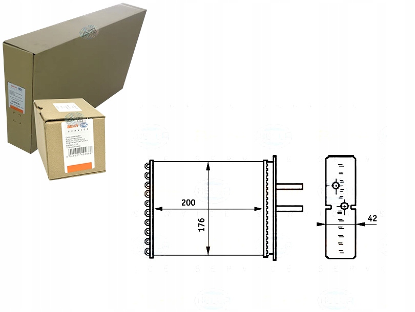 фото №1, Behr hella отопитель fiat punto 93-00