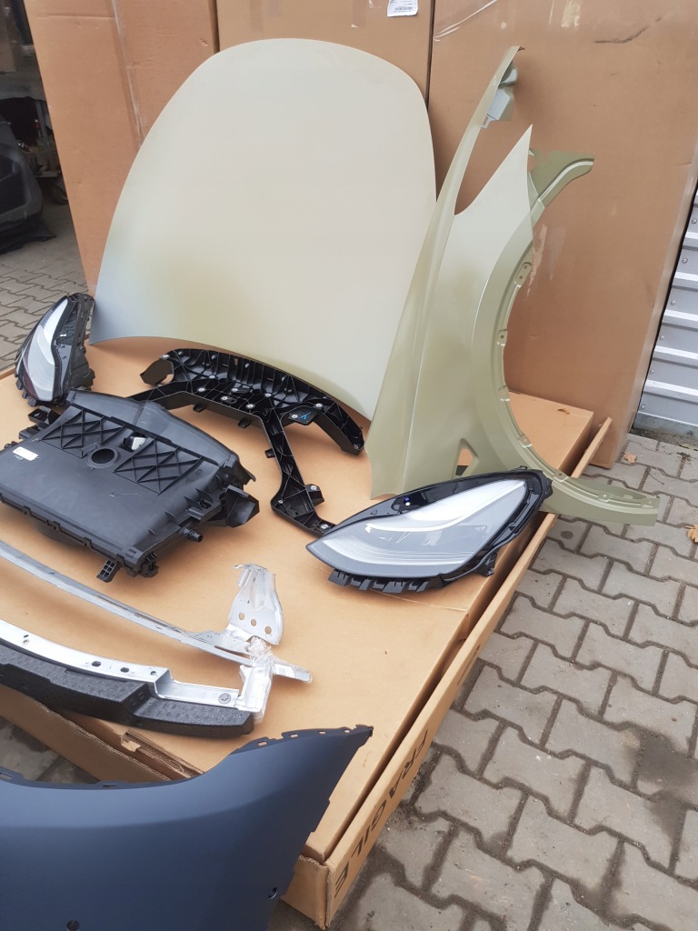 фото №4, Tesla y kompletny перед капот бампер радіатор