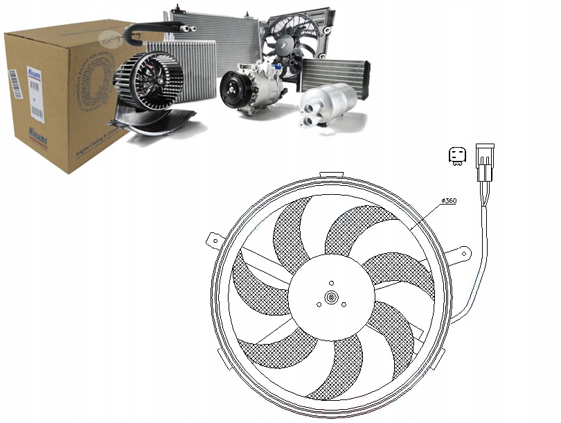 фото №1, Nissens 85631 вентилятор, охолодження двигуна