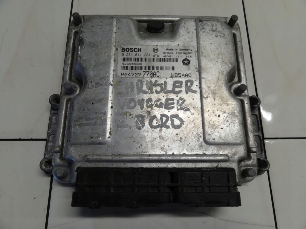 фото №1, Chrysler voyager iv lift 2.8 crd блок управления двигатель 0281011281 p04727770ac