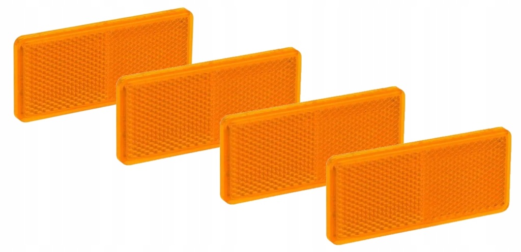 фото №1, Відбивач prostokątny жовтий przyklejany 40x90