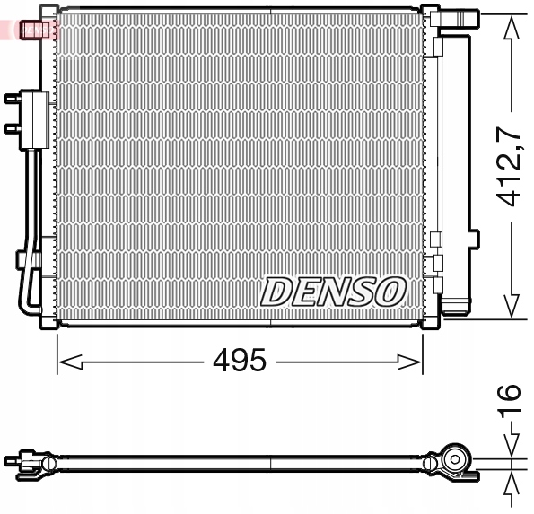 Конденсатор, кондиционер denso dcn41012 Цена