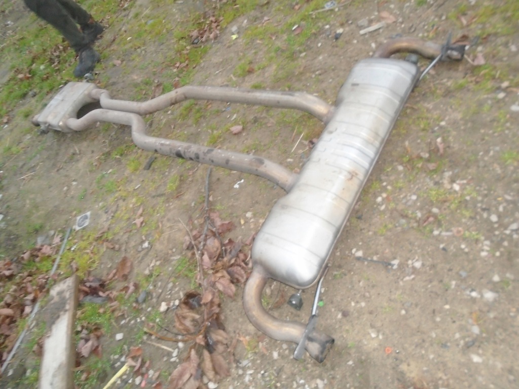 фото №1, Mercedes x166 gl гаситель выхлоп 500 amg 4.7b труба kompletny выхлопная