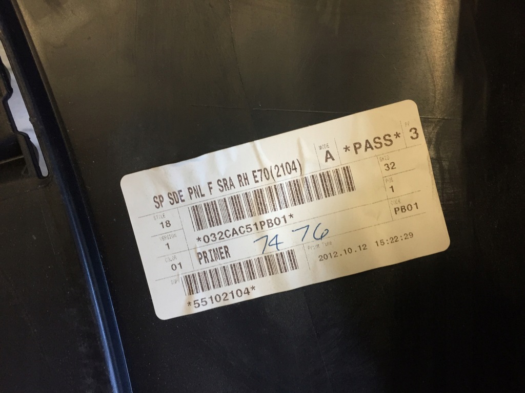 фото №8, Bmw x5 e70 крила правий перед передній новий