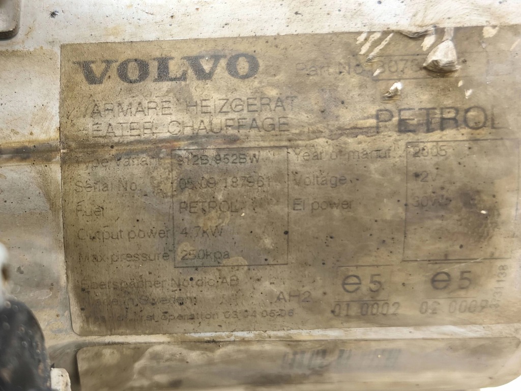 фото №8, 2005 volvo s80 обігрівач стояночний webasto 3731138