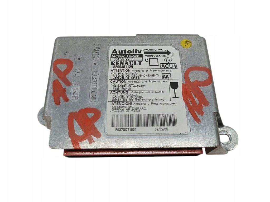 фото №1, Датчик подушка безпеки 8200481129 renault megane ii 2002-2009