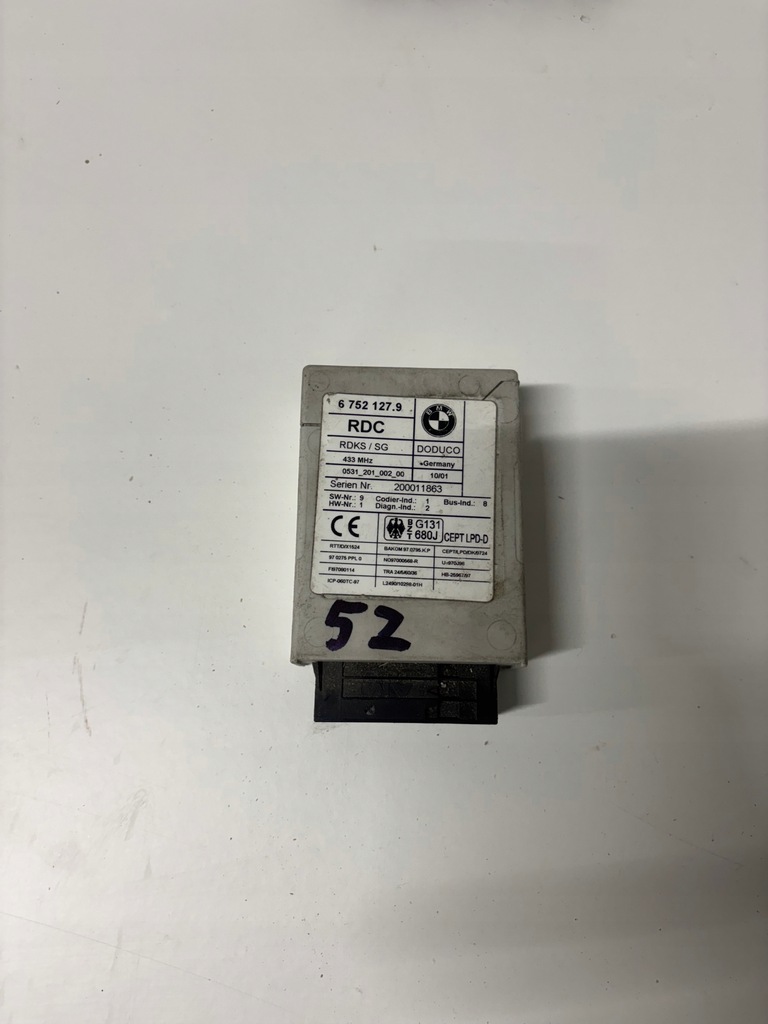 фото №1, Блок керування rdc bmw 7 e38 67521279