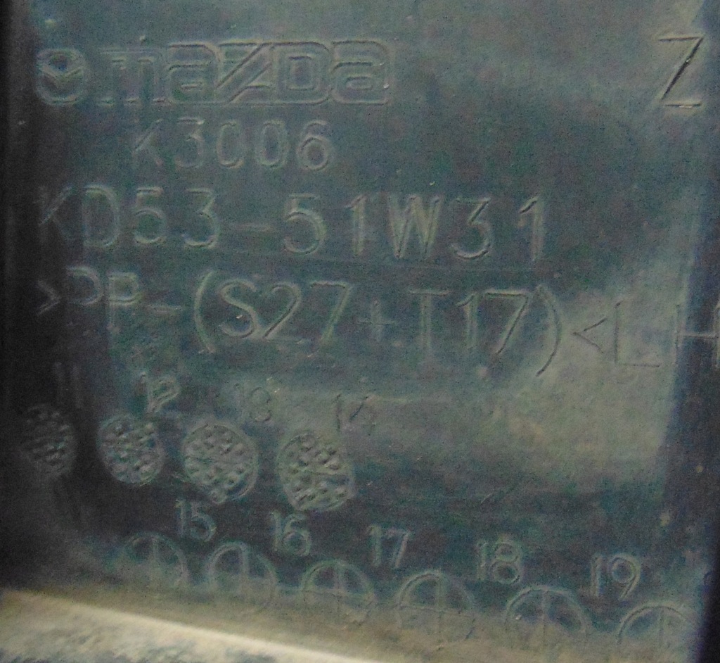 фото №8, Mazda cx-5 i 12-17 молдинг крила ліва задня задня накладка оригінальна