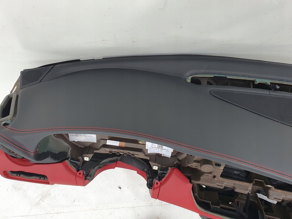 фото №8, Консоль приборная панель подушки безопасности alfa romeo giulia qv q4 кожа нитка демонтаж