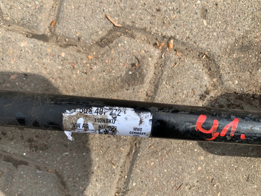 фото №4, Приводной вал правая правый перед cupra terramar 5qs407272 оригинал