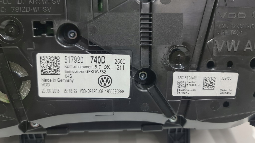 фото №6, Лічильник прилади volkswagen оригінальний номер 517920740d