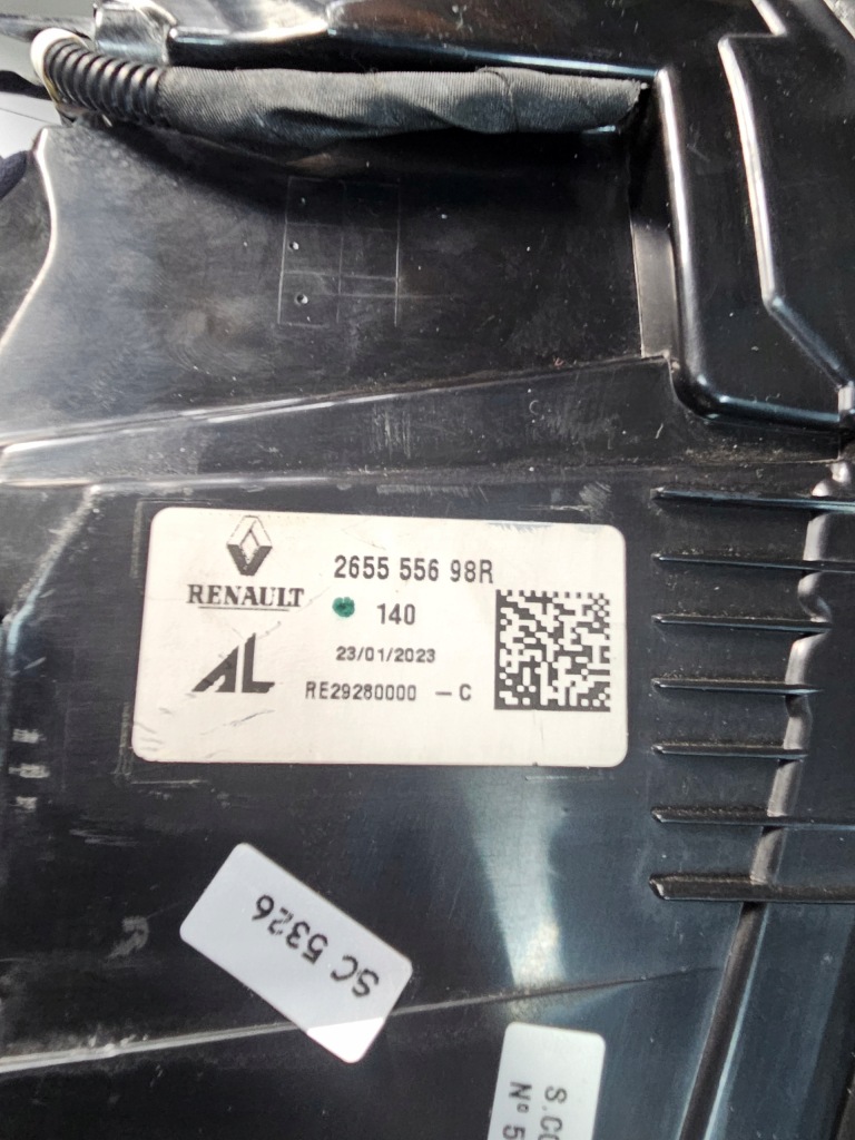 Фара левый задняя  задняя левая renault captur 2 2 led европа 265555698r Цена