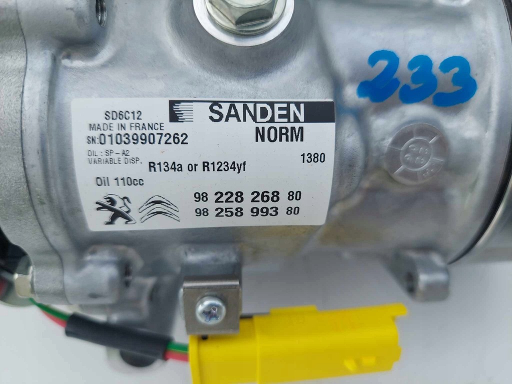 фото №5, 208 i 508 i ds3 компрессор компрессор кондиционера o 233