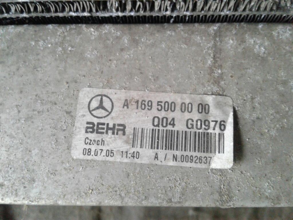 фото №13, Радиатор вентилятор kpl 0130303944 mercedes w169