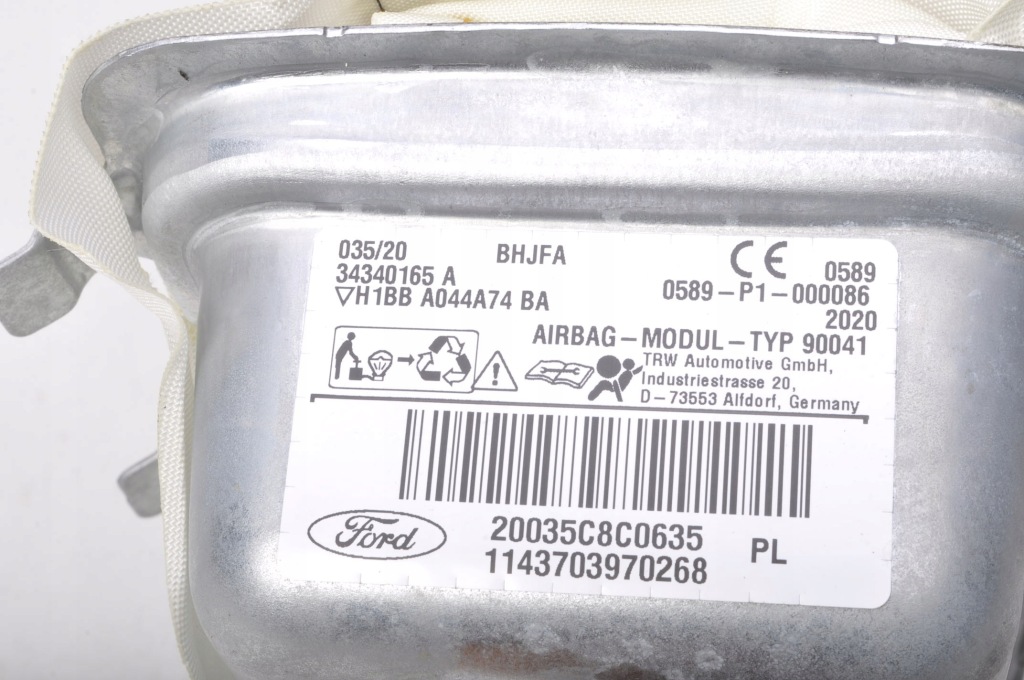 фото №5, Ford fiesta mk8 подушка подушка безпеки пасажира