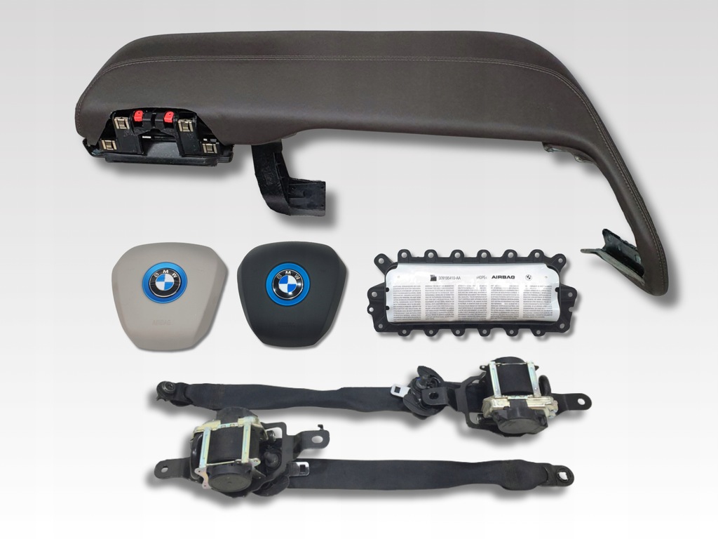 фото №1, Bmw i3 панель приладів заглушка подушки безпеки ремені комплект подушка безпеки