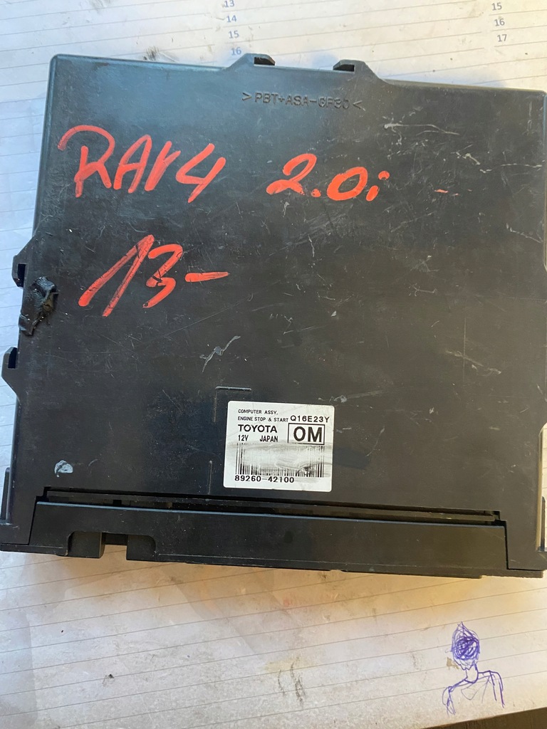 фото №1, Модуль запуск стоп rav4 iv 13- 89260-42100