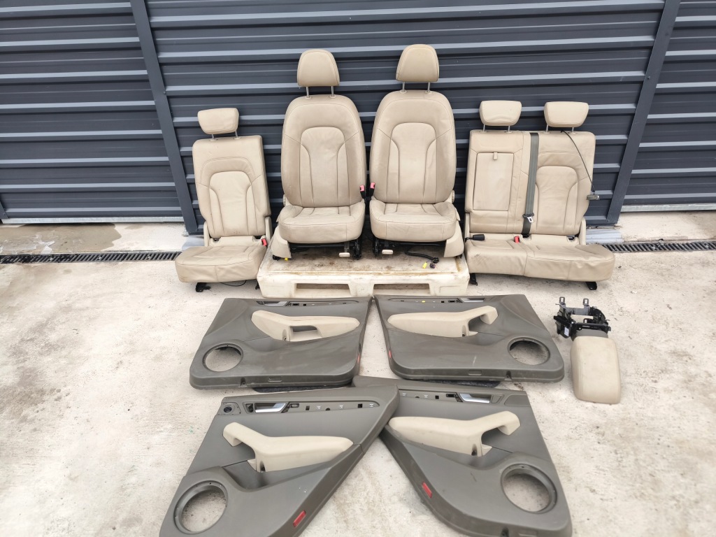 фото №1, Сидіння сидіння audi q5 8r шкіра 2008-2016 світлий комплект !!!