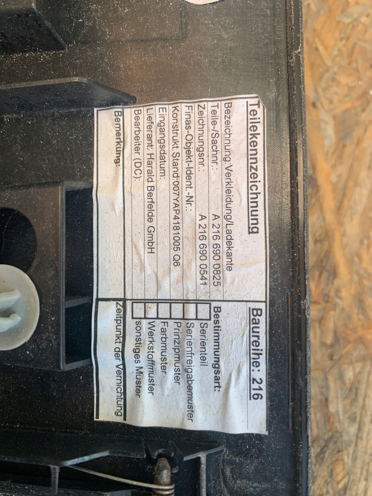 фото №9, Защита поперечина заднего багажника cl w216 a2166900825