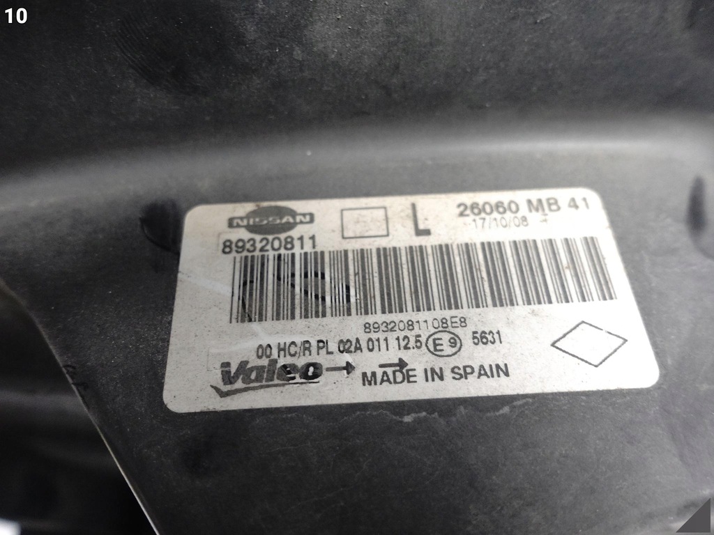 фото №11, Nissan cabstar renault maxity 07-14 лампа zwykła/halogen ліва перед eu