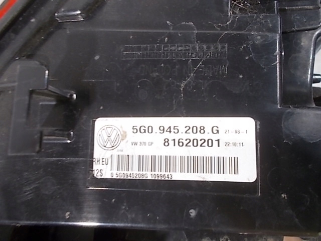фото №13, Лампа задняя vw e golf vii 5g hb led 5g0945208g оригинал europa правая